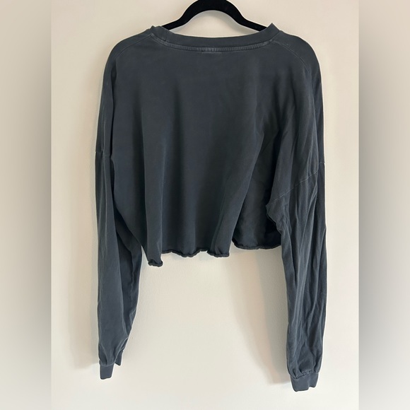 Raw Hem Boxy Crop Top - Picture 5 of 5